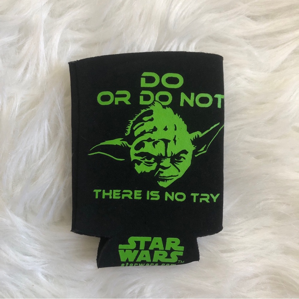 Star Wars Yoda black/green can/drink huggie